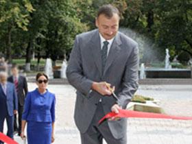 Президент Азербайджана посетил Гусарский район