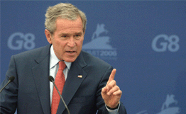 Джордж Буш проводит в Белом доме встречу с министрами финансов "большой семерки"