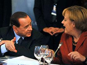 Берлускони напугал Меркель криком "ку-ку!"