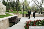Ильхам Алиев ознакомился с отреставрированным Измирским парком в Баку [Фото]